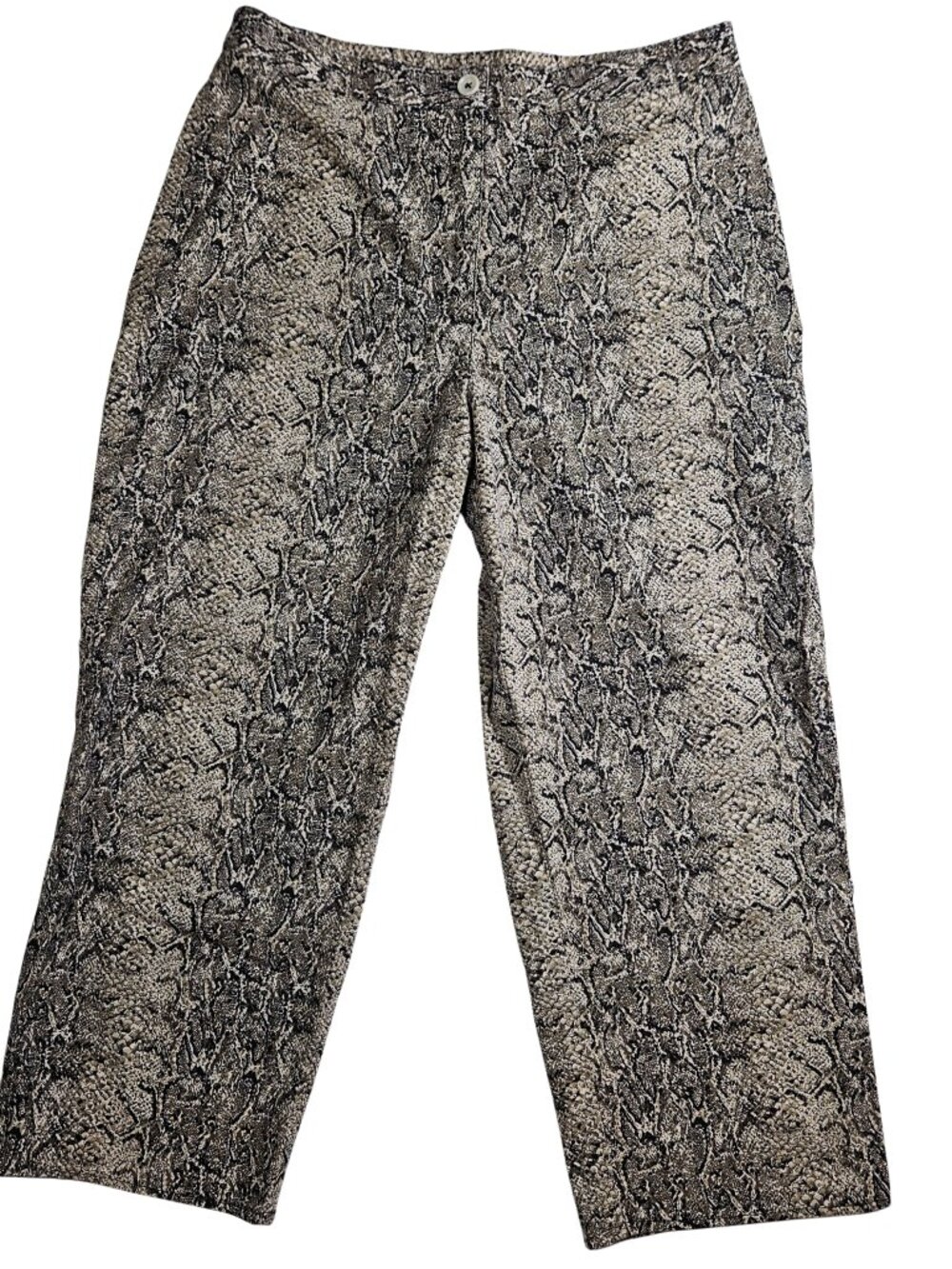 Liz Claiborne Lizsport Petite Snake Print Pants Size 8 Stretch Trousers